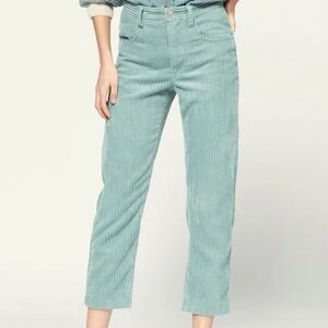 Isabel Marant Étoile - Beldenae Corduroy Cropped Tapered Pants - Celadon